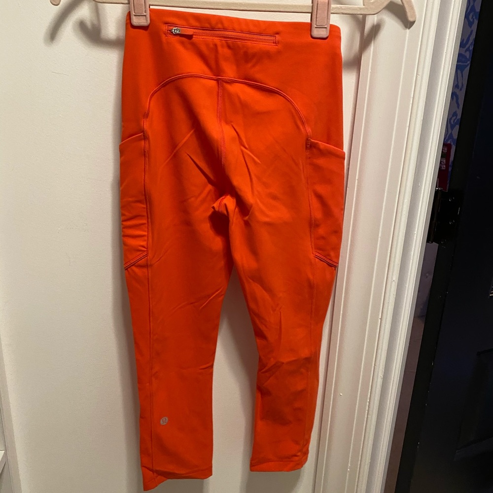 Orange cropped leggings - Picture 2 of 2